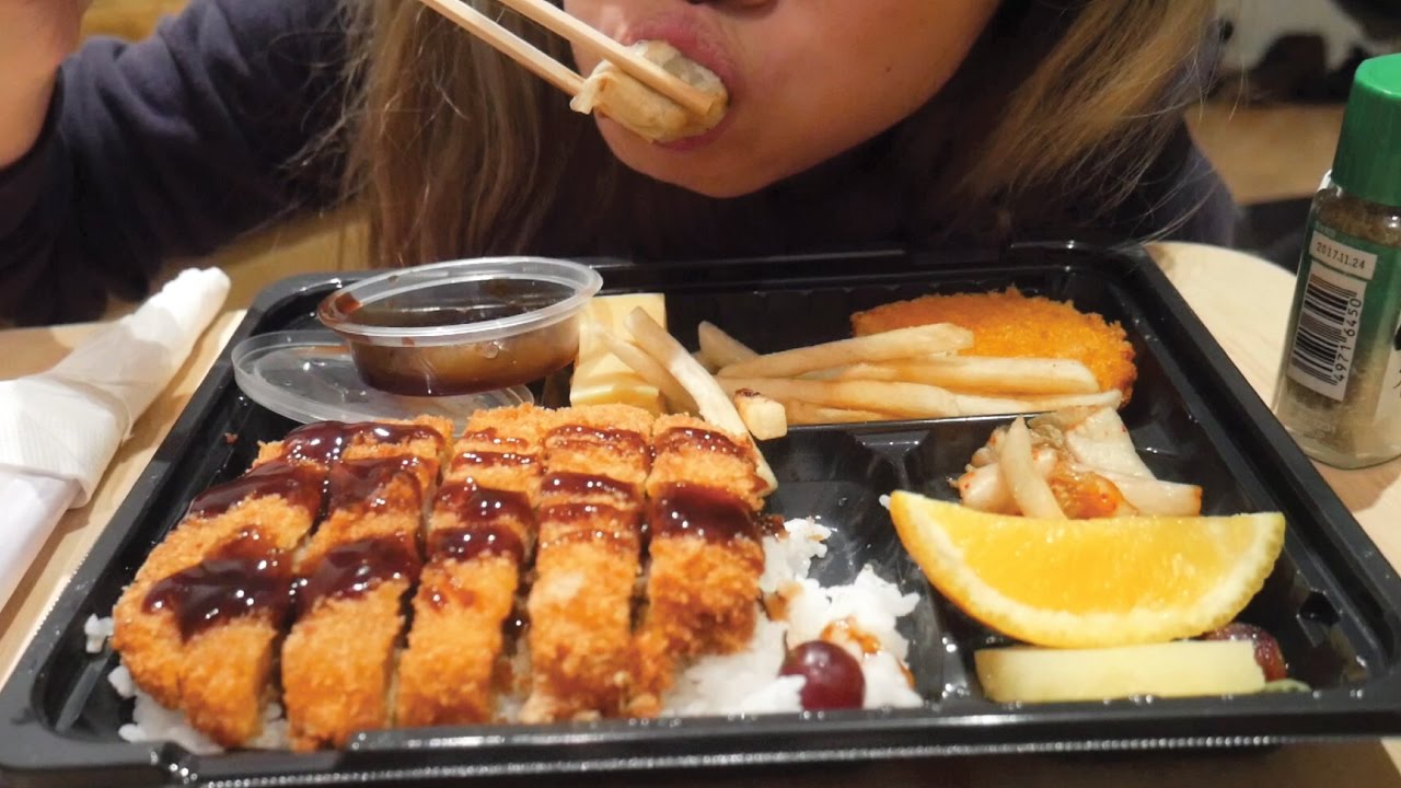 ASMR | Japanese Bento Mukbang Eating Sounds