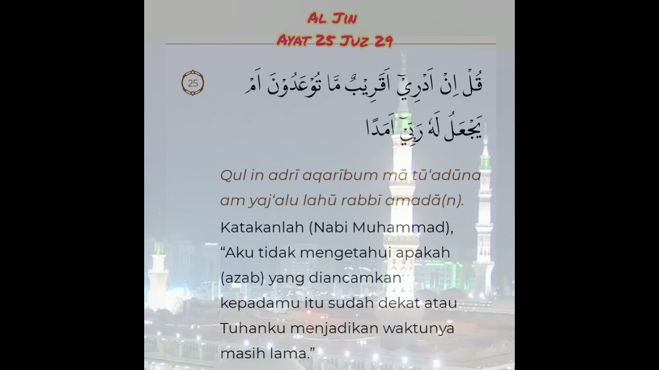 Al Jin Ayat 25 