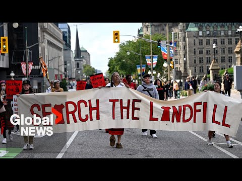 Demonstrators demand landfill searches for missing indigenous women