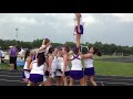 JV quick toss to ball back back flip pyramid