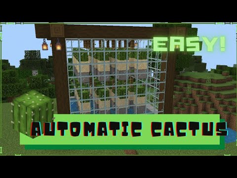 Minecraft: Easiest  Automatic Cactus Farm! [1.19]