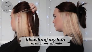 Bleaching the underlayer of my hair at home | Sorry Brad Mondo