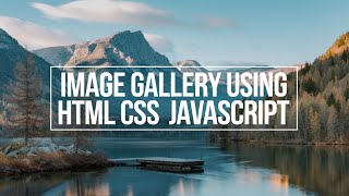 IMAGE GALLERY || HTML, CSS, JAVASCRIPT || Project for beginners