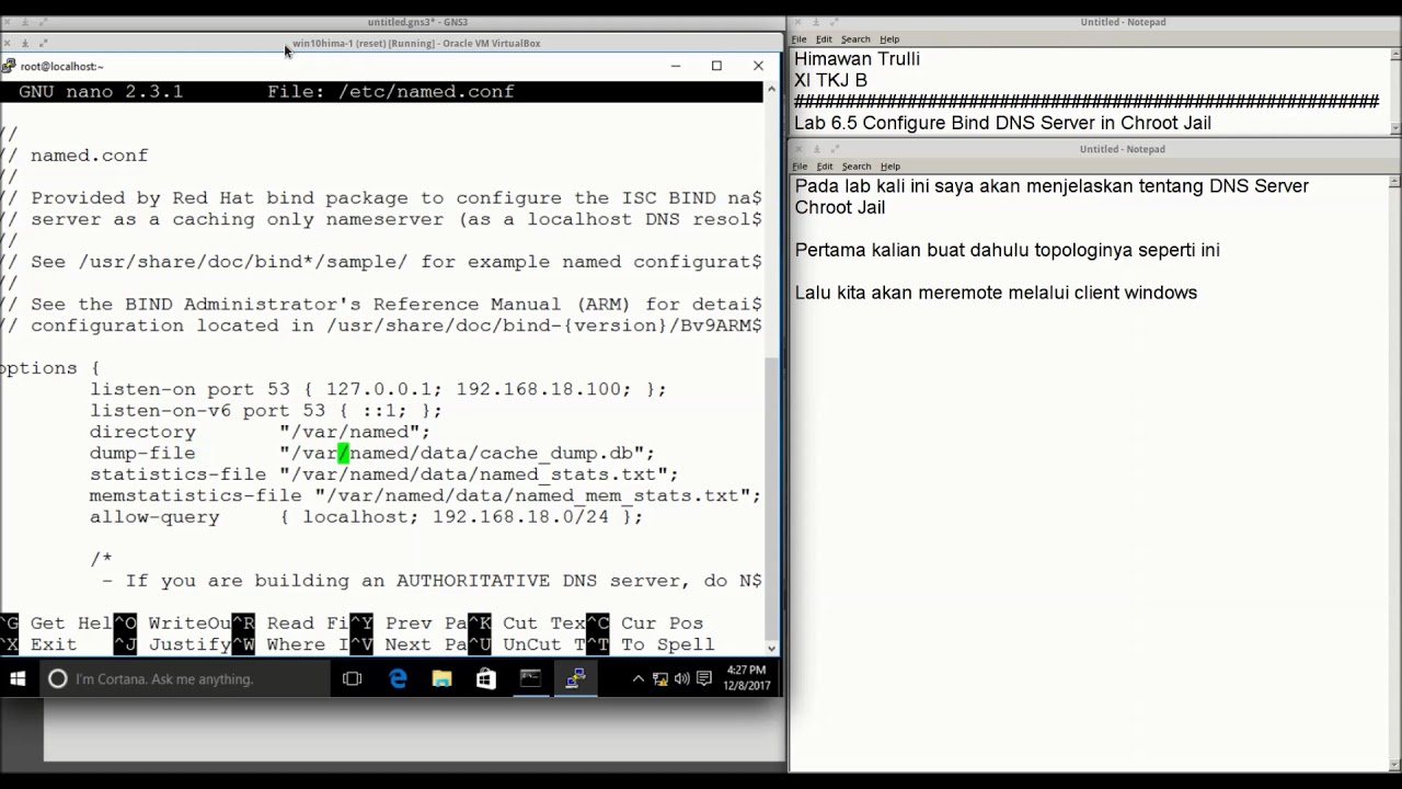 Lab 6.5 Configure Bind DNS Server in Chroot Jail - YouTube