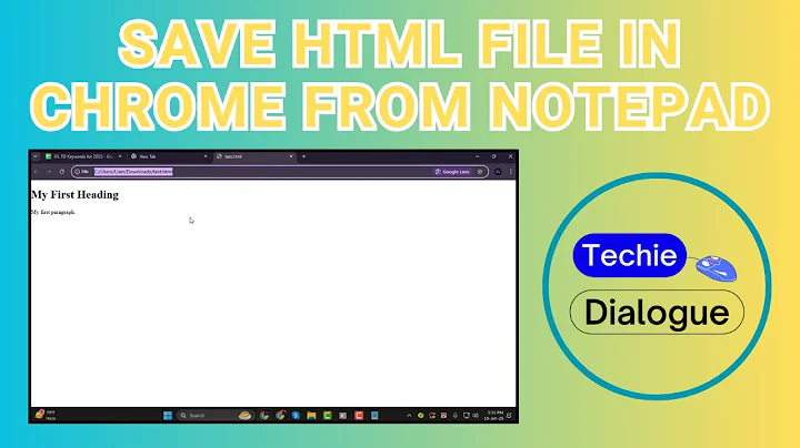 How to Save HTML File in Chrome From Notepad - Detailed Tutorial [2025]