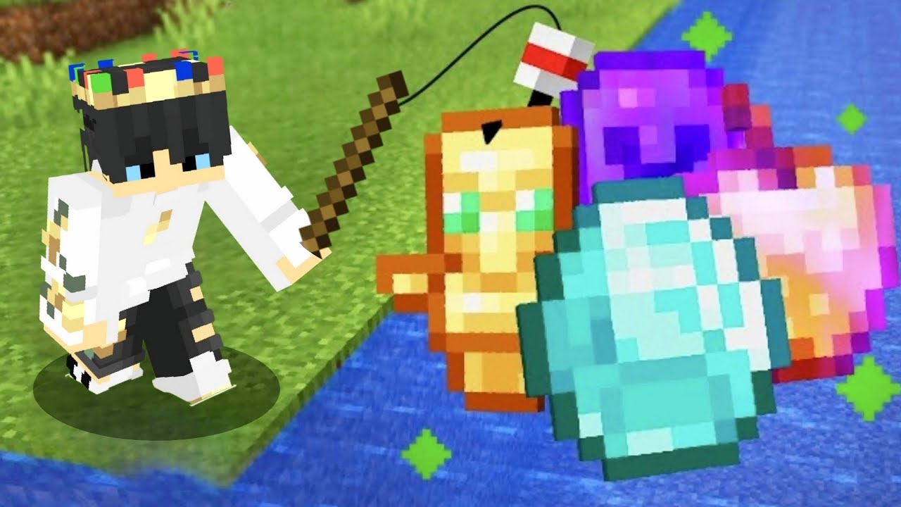 Minecraft, But Fishing Drops OP Items! 