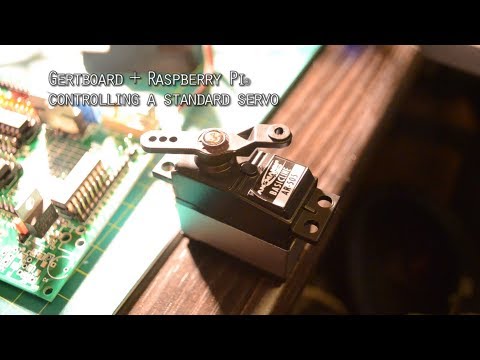 Gertboard with Raspberry Pi and servo test