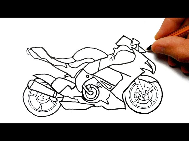 Como Desenhar uma MOTO - Fácil 