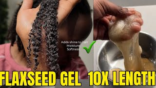how to use flaxseed gel for hair growth| DRY to SILKY SOFT in Minutes 💦 screenshot 5