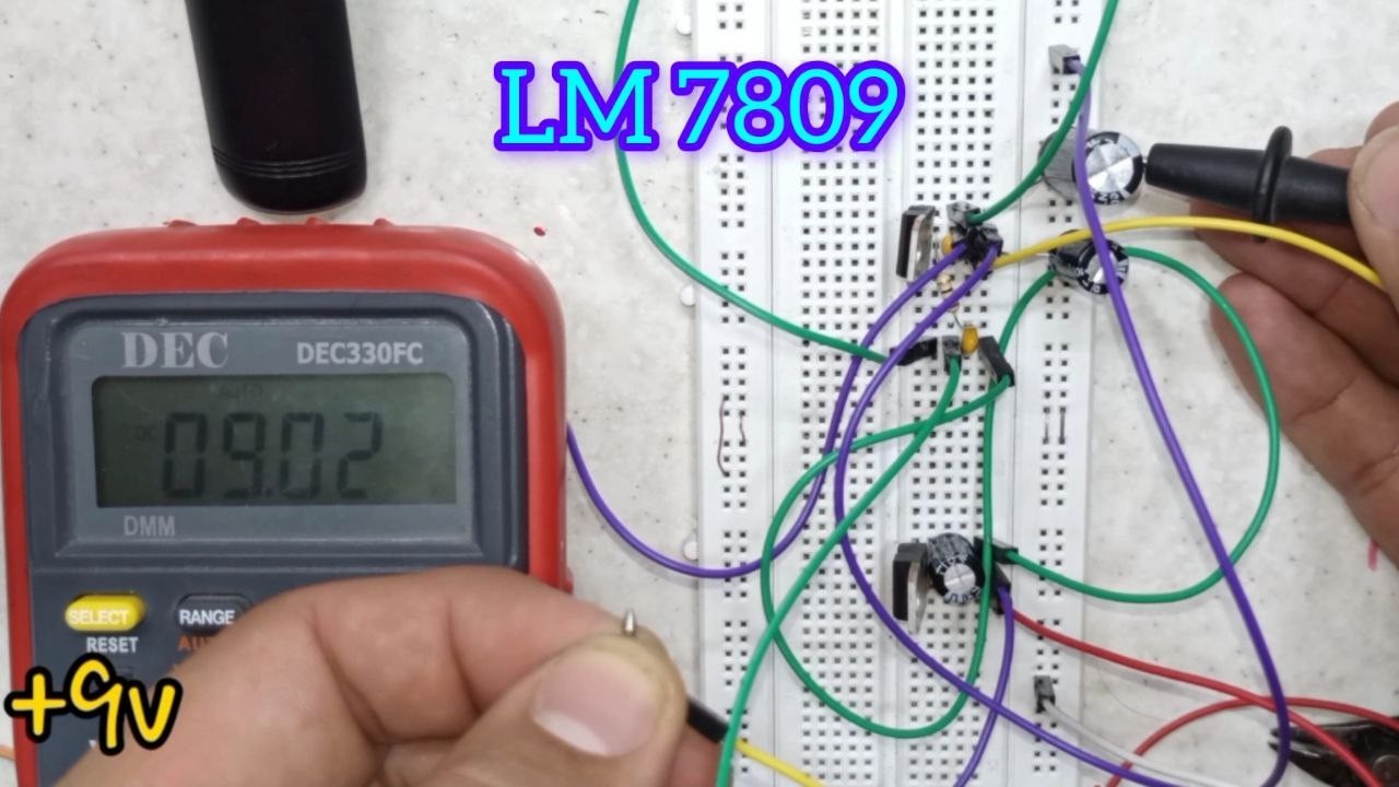lm7809 voltage regulator circuit (free PCB to telegram channel)