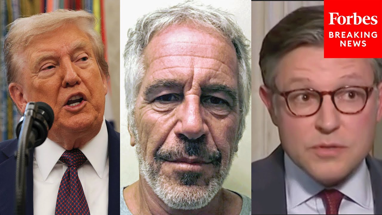 'Is It A Hoax?': Mike Johnson Asked Point Blank About Trump's Epstein Statemnts