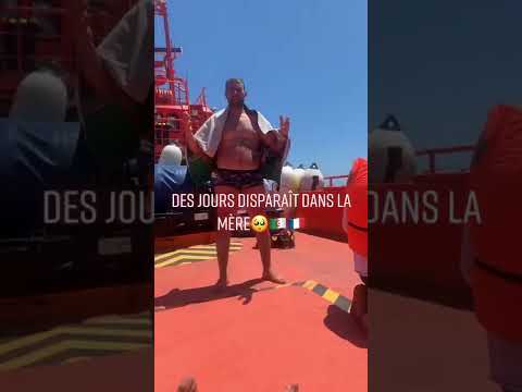 شاهدوا حراقة جزائرين 10 ايام وسط البحر الحمد لله على سلامتهم