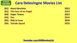 Cara delevingne movies list