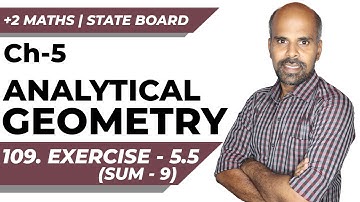 +2 | Ex - 5.5 | Sum No.9 | Analytical Geometry | Class 12 | State Board | ram maths