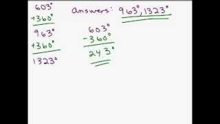 Coterminal Angles Part 1