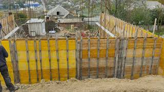 Turnare Subsol, Pereți La 30Cm, H 3,5M