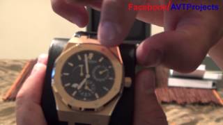 Audemars Piguet Dual Time Royal Oak 18kt Rosegold