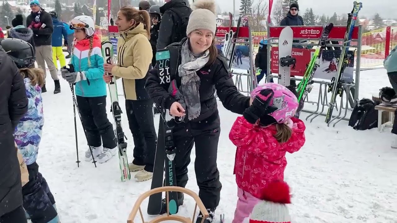 Second day on ski - Also mummy  tried it :-)