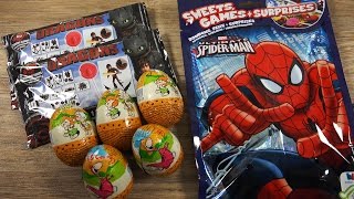 The Flintstones Disney Dragons Spider-Man SpongeBob Tattoo Surprise Bag &amp; Egg | NikuToys