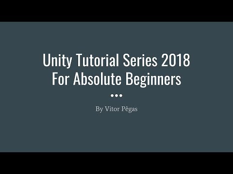 Unity Tutorials for Absolute Beginners 2018 Episode 1 - Installing ...