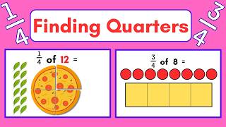 Finding Quarters - quarters and three quarters