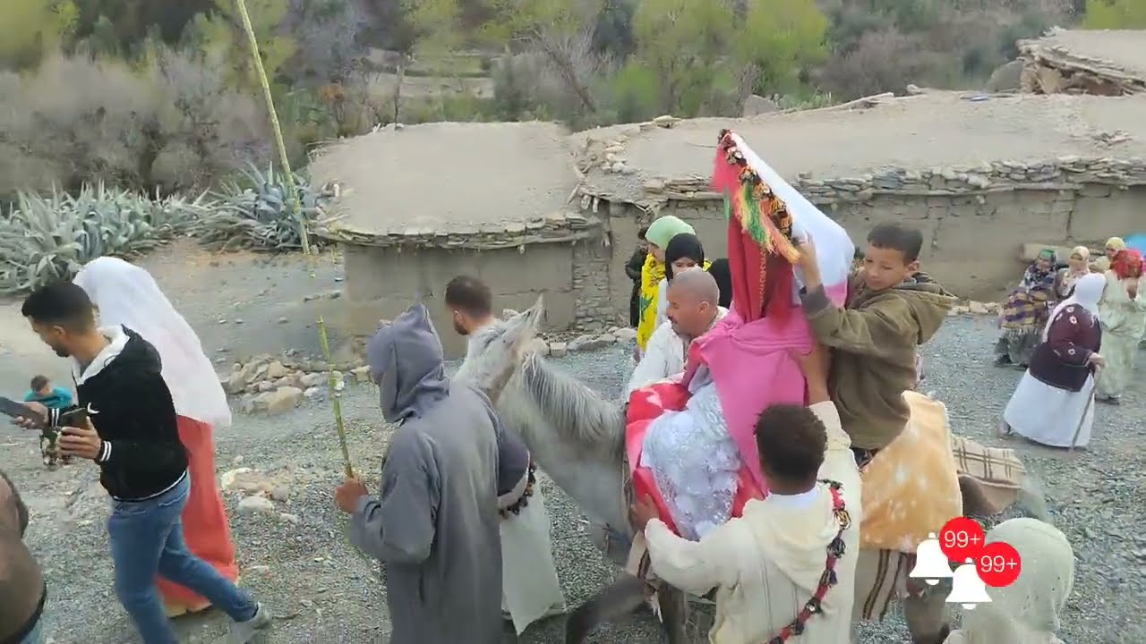 عرس أمزيغي 100 ٪  عادات وتقاليد الزواج بمنطقة جرسيف# الشلوح ❤️👍🏽 Boda marroquí de montaña puebla