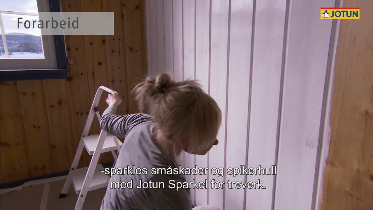 Hvordan male gulnet panel