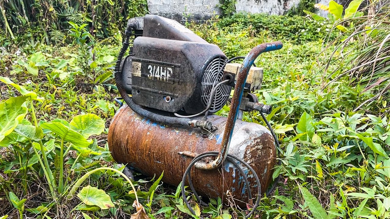 The Best Recovery Skill You've Never Seen // Restore Extremely Old Air Compressor YouTube