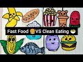 Choose one: Healthy 🥑 or Unhealthy 🍩#fun #art #artwork #funny #colorful #coloring #colors #youtube 