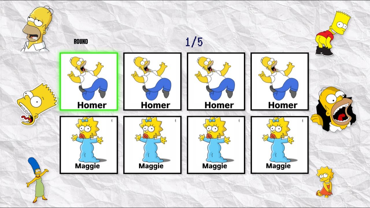 Say The Word On Beat Challenge | Level 1 - 5 | SIMPSONS EDITION