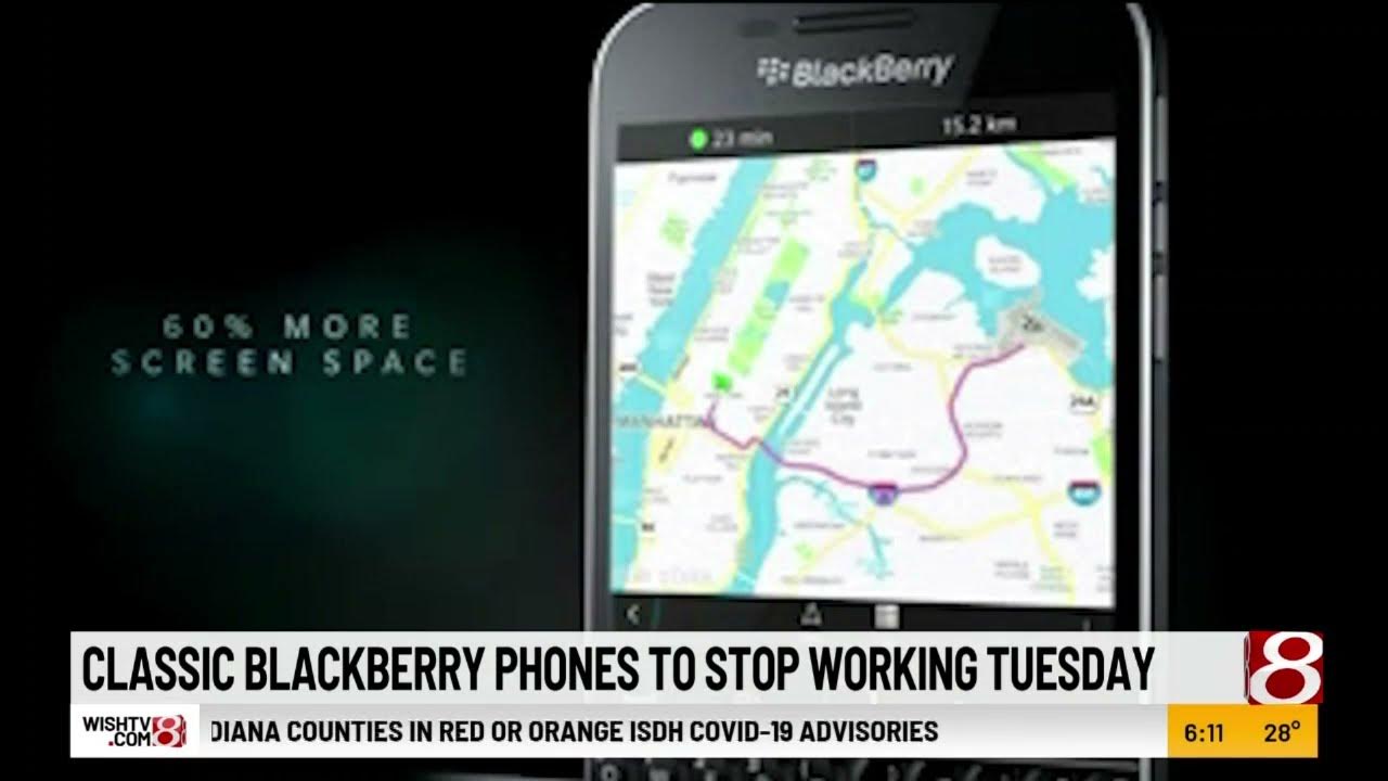 Classic BlackBerry devices to stop working normally Tuesday