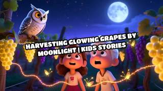 Harvesting Glowing Grapes by Moonlight | Kids Stories