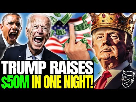 Trump SHOCKS World, BREAKS *Every* Political Fundraising RECORD: $50M in a Night!? Biden in PANIC 🚨