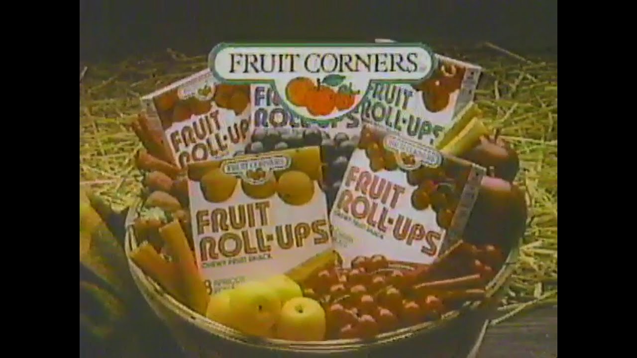 1984 Fruit Corners Fruit RollUps Commercial YouTube
