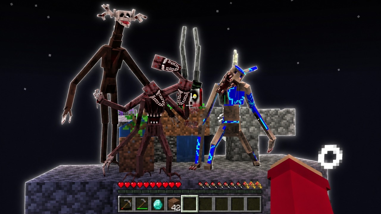 Minecraft Skyblock with 200 HORROR MODS is UNPLAYABLE