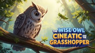 The Owl & the Grasshopper 🦉🦗 | Short Moral Story for Kids | WeeStar Stories