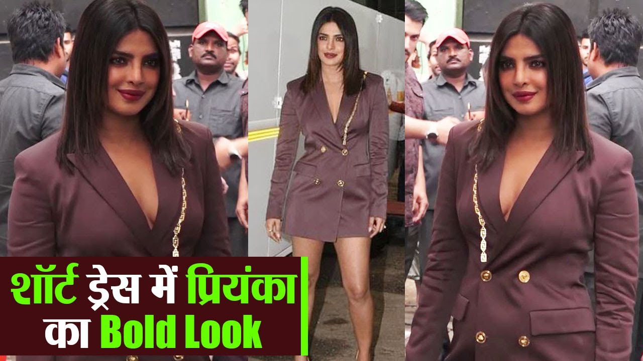 Priyanka Chopra stuns in brown blazer dress during The Sky Is Pink  promotion; Watch video |FilmiBeat