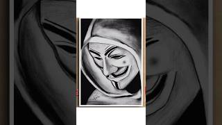 hacker mask❤️ #art #hacker #joker #drawing #shortvideo #shorts #mychannel #artdreamworld