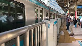 【JR東日本　車掌のお仕事】JR横浜駅3番線京浜東北線南行　車掌による発車メロディ＆ドア扱いシーン