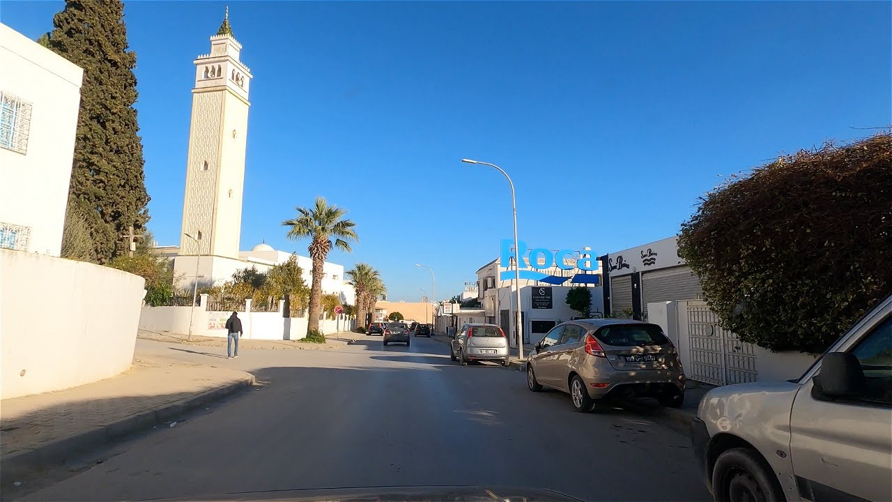Farhat Hached Campus to EL Menzah 6 ,Tunisia 4k  🇹🇳   المنزه 6,  مركب فرحات حشاد
