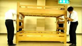 小島工芸㈱　ラーク２段ベット組立て方法