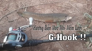 Câu Lure Cá Lóc | Cách móc mồi mềm với lưỡi G-Hook cho người mới | Texas ring with newbie