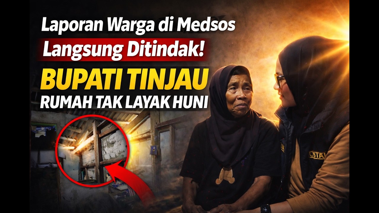 Laporan Warga di Medsos Langsung Ditindak! Bupati Tinjau Rumah Tak Layak Huni