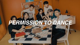 bts - permission to dance | in ear monitor mix | use earphones Resimi