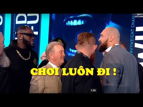 Tyson Fury Vs Deontay Wilder Suýt ĐÁNH NHAU Trong Buổi Họp Báo - YouTube