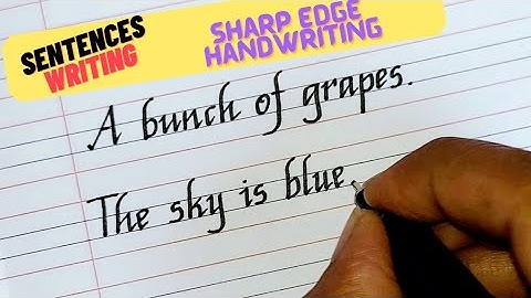 handwriting practice | beautiful sharp edge cursive handwriting | how to write neatly | handwriting