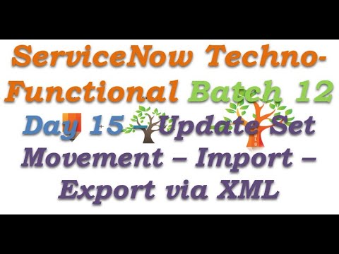 Batch 12 | Day 15 | Update Set Movement - Import - Export Via XML
