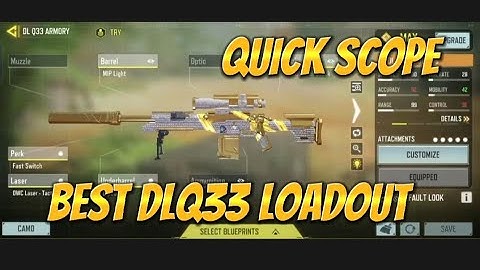 Fastest DLQ33 Gunsmith attachment in cod Mobile the king of Sniper Call of duty  season 8 #dlq33