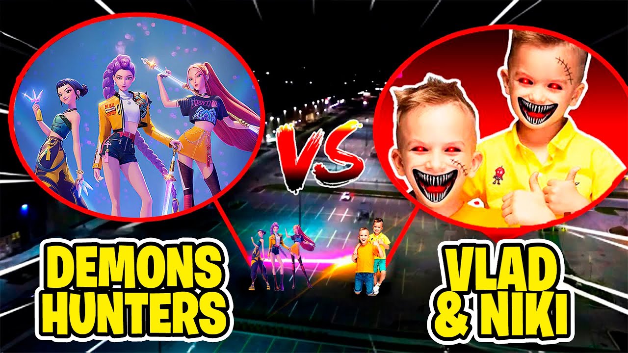 MON DRONE A FILMÉ LES KPOP DEMON HUNTERS VS VLAD ET NIKI DANS LA VIE RÉELLE !!