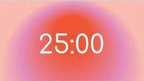 Red Aura 25 Minute Timer